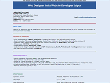 Tablet Screenshot of curriculumvitae.arvindsoni.com